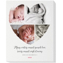 11x14 Photo Canvas with Water Cannot Quench Love design