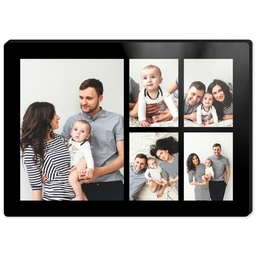 Convertible 5x7 High Gloss Collage Desk Panel with Custom Color Collage design