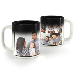 Collage Magic Photo Mug, 11 oz with Custom Color Collage design