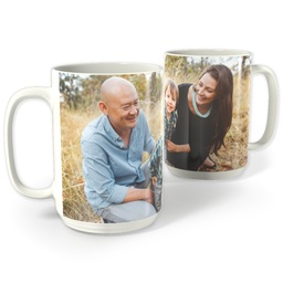 White Photo Mug, 15oz with Full Photo design