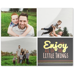 Metal Print 8x10 with Enjoy Little Things design