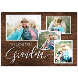 Metal Print 5x7 with Grandma Love design