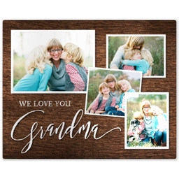 Metal Print 8x10 with Grandma Love design