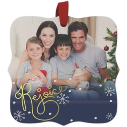 Maple Ornament - Fancy Brackets with Rejoice In The Season design