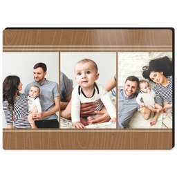 High Gloss Easel Print 5x7 with Woodgrain design