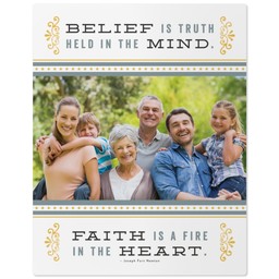 11x14 Metal Photo Wall Decor with Inspirational Quote design