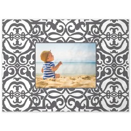 26x36 Indoor/Outdoor Wall Tapestry with Bold Scroll Grey Photo design