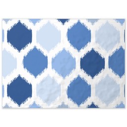 26x36 Indoor/Outdoor Wall Tapestry with Ikat Honeycomb design