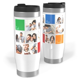 Photo Travel Tumbler with Family Values design