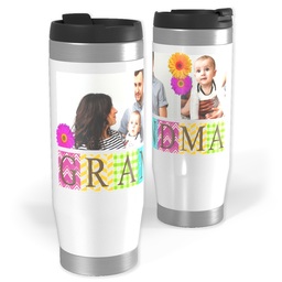 Photo Travel Tumbler with Grandma design