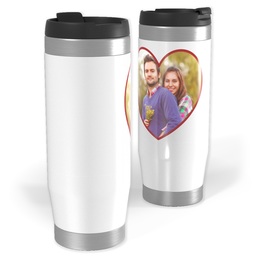 Photo Travel Tumbler with Heart Photo design
