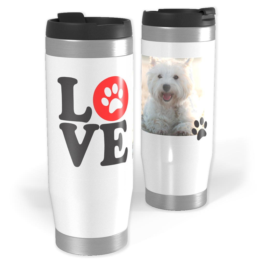 Personalized 15oz Commuter Mug – tapered base fits car cupholders