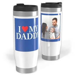 Photo Travel Tumbler with My Daddy design