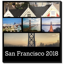 12x12 High Gloss Photo Wall Art with Custom Color Panoramic Collage design