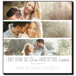 12x12 High Gloss Photo Wall Art with One Whom My Soul Loves design