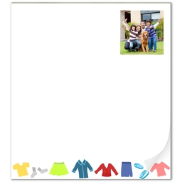 Notepad with Clothes design