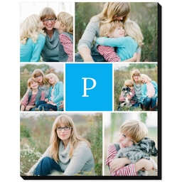 8x10 Same-Day Mounted Print with Cool Mosaic Monogram design