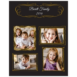 Poster, 11x14, Glossy Poster Paper with Gilded Frames design