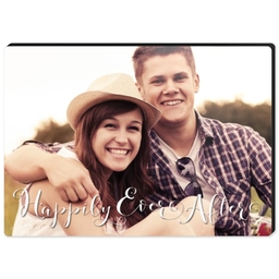 High Gloss Easel Print 5x7 with Happily Ever After design