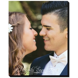 8x10 Same-Day Mounted Print with Happily Ever After Script design