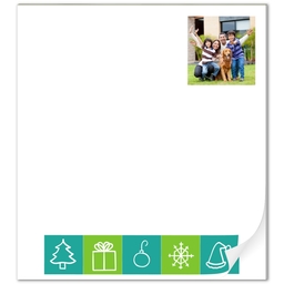 Notepad with Holiday Blocks design