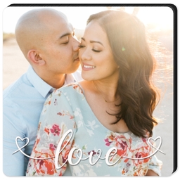 High Gloss Easel Print 5x5 with Love design