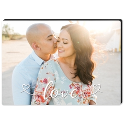 High Gloss Easel Print 5x7 with Love Full Photo design