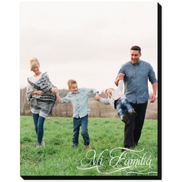 8x10 Same-Day Mounted Print with Mi Familia Script design
