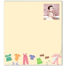 Notepad with New Baby Girl design