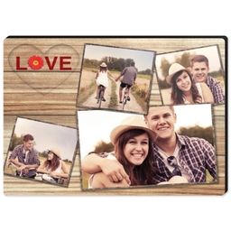 High Gloss Easel Print 5x7 with Rustic Love design