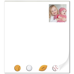 Notepad with Sports design