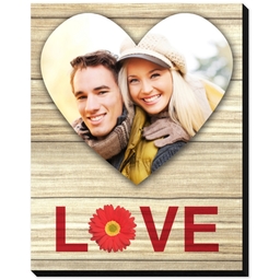 8x10 Same-Day Mounted Print with Love Daisy design