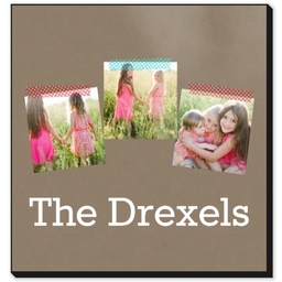 12x12 High Gloss Photo Wall Art with Craft Tape design