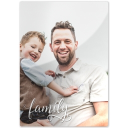 Metal Print 5x7 with Family design