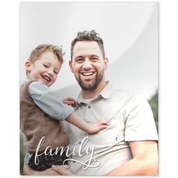 Metal Print 8x10 with Family design
