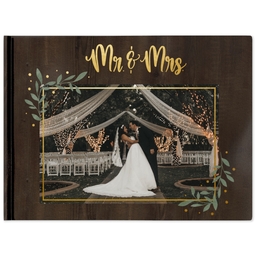5x7 Hard Cover Photo Book, Matte with Happily Ever After design
