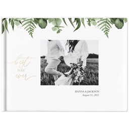 5x7 Hard Cover Photo Book, Matte with Micro Wedding design