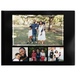 5x7 Hard Cover Photo Book, Matte with Monochrome Memories design