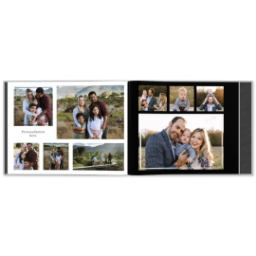 Same-Day 8x10 Linen Cover Photo Book with Monochrome Memories design