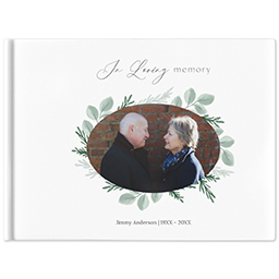 5x7 Hard Cover Photo Book, Matte with Sweet Remembrance design