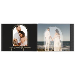 Same-Day 8x10 Linen Cover Photo Book with At Last design