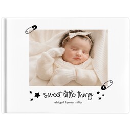 5x7 Hard Cover Photo Book, Matte with Back At You Baby design