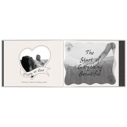 Same-Day 8x10 Linen Cover Photo Book with Cocktail and a Kiss design