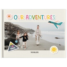 5x7 Hard Cover Photo Book, Matte with Pack A Bag design