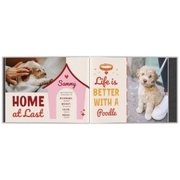Same-Day 8x10 Linen Cover Photo Book with Play Day Dog design