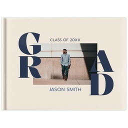 5x7 Hard Cover Photo Book, Matte with Proud Graduate design