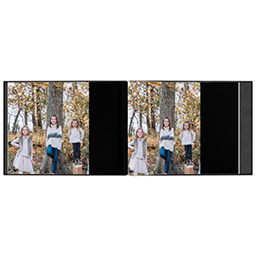 Same-Day 8x10 Linen Cover Photo Book with Classic Black design