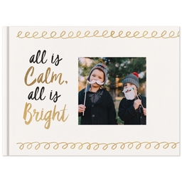 5x7 Soft Cover Photo Book with Christmas Gold design