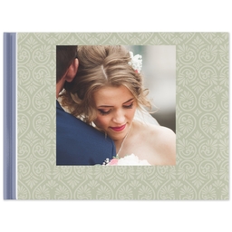 8x11 Layflat Photo Book with Damask Memory Book design