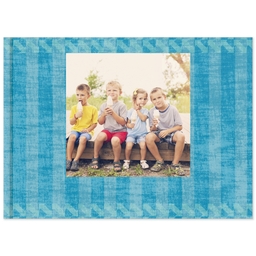 5x7 Soft Cover Photo Book with Geo Patterns Memory Book design